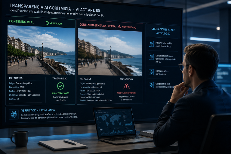 La transparencia algorítmica entra en una nueva fase: qué cambia con el AI Act desde agosto de 2026